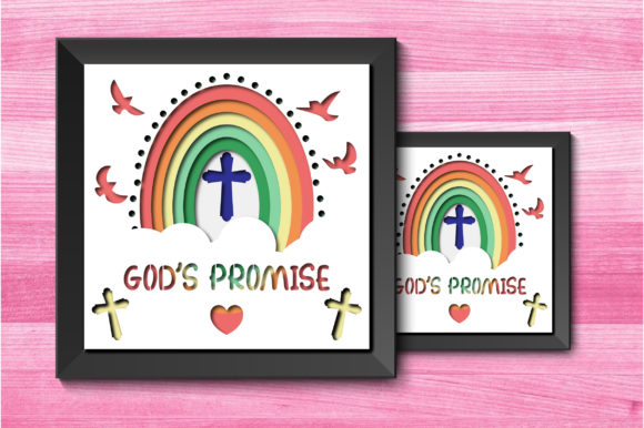 3D Boho God’s Promise Shadow Box Cricut Review
