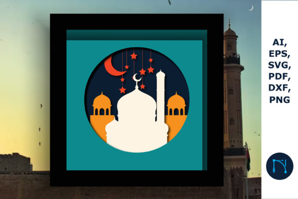 3D Eid Mubarak Shadow Box SVG Review