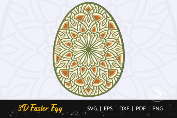 3D Layered Easter Egg Mandala: 3D SVG Shapes Review