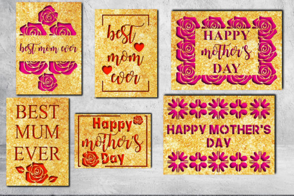 3D SVG Shapes for Mother's Day Branding