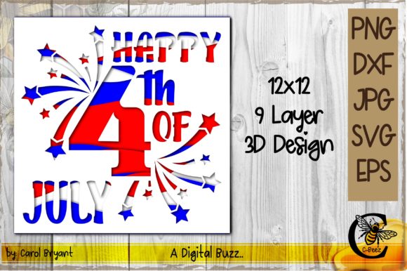 9 Layer 4th of July: A 3D SVG Shapes Review
