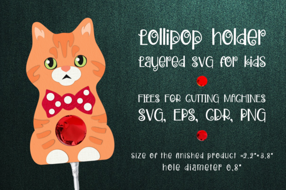 British Cat Lollipop Holder Template: 3D SVG Shapes Review
