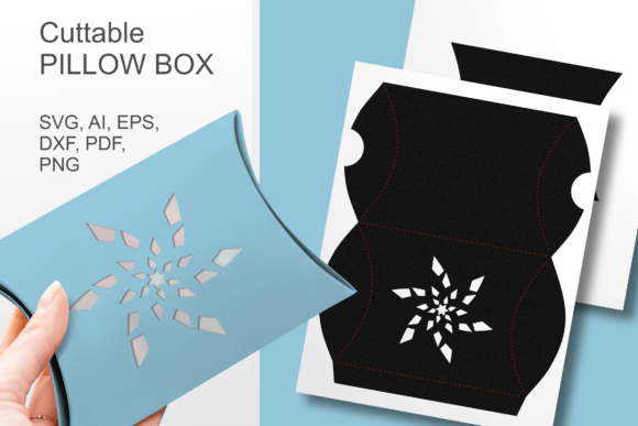 Broken Star Pillow Gift Box Template SVG Review