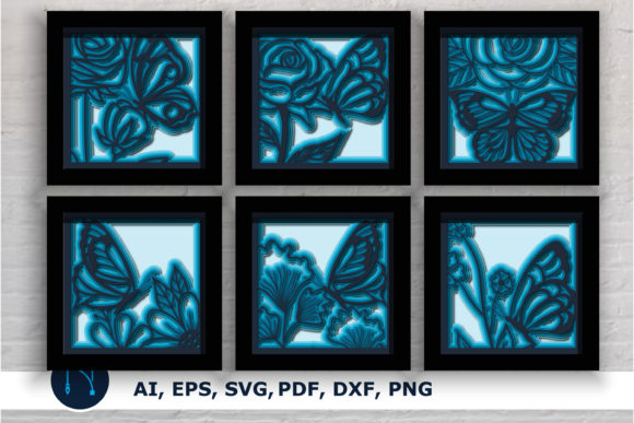 Butterfly with Flower Shadow Box Bundle Review