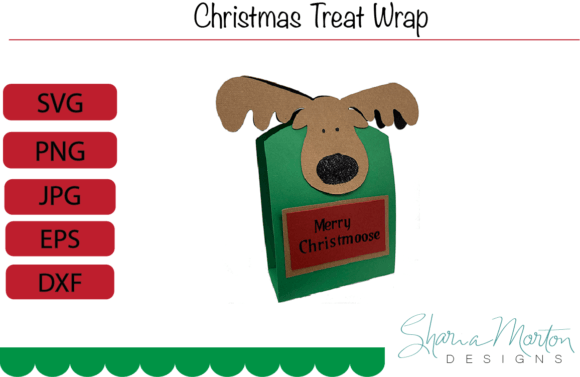 Christmas Goodie Bag Wrap Moose: 3D SVG Review