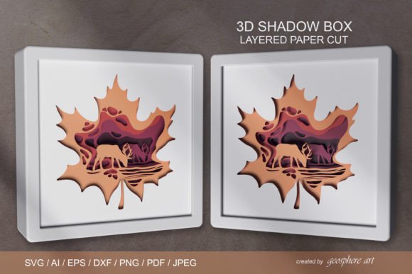 Fall Maple Leaf Layered Paper Cut Files Review