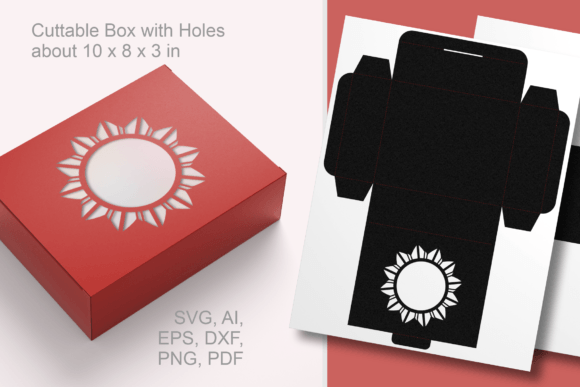 Flower Round Window Gift Box: 3D SVG Review