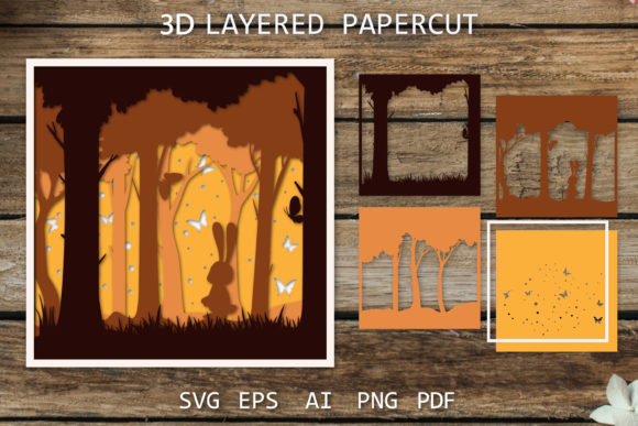 Forest 3D SVG: A Review for Shadow Boxes & Branding