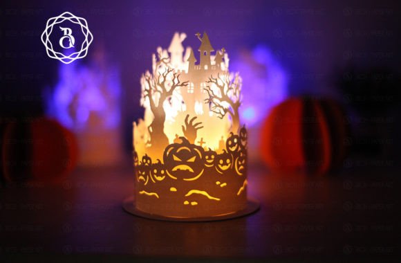 Halloween Pumpkin Paper Cut Lanterns 3D SVG Shapes
