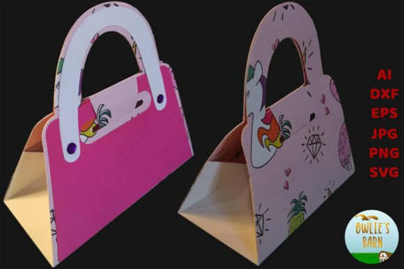 Handbag Shaped Box with Panels: 3D SVG Shapes Review