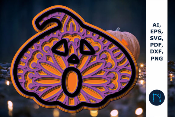 Layer Halloween Pumpkin 3D SVG Review