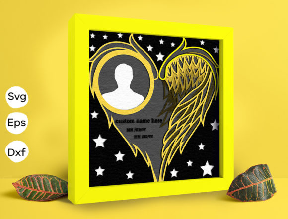 Personalized Memorial Papercut Light Box: 3D SVG & Shadow Boxes