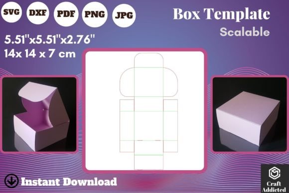 Self Locking Cake Box: 3D SVG Shapes Review
