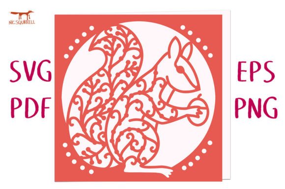 Squirrel Greetings Card SVG Cut File Review