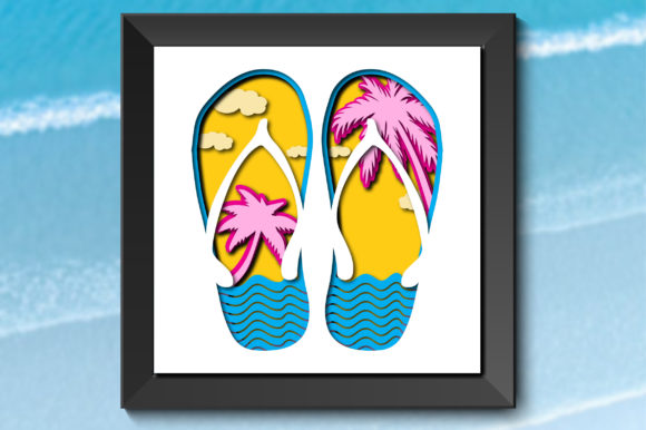 Summer Flip Flops 3D Shadow Box Review