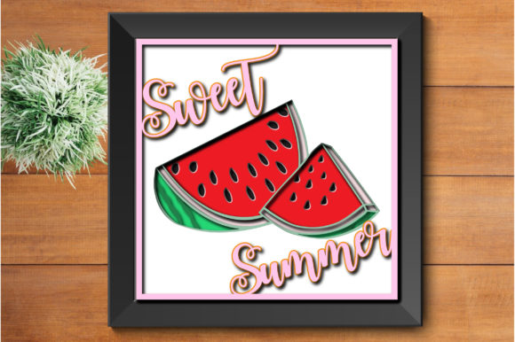 Sweet Summer with Watermelon Shadow Box Review