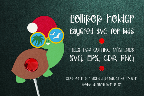 Turtle Christmas Lollipop Holder 3D SVG Review