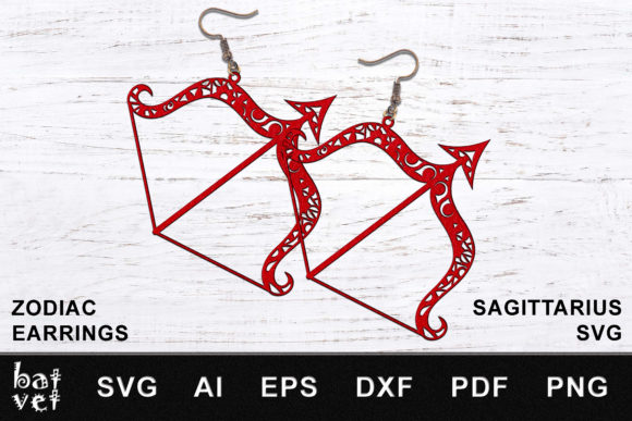 Zodiac Earrings Sagittarius SVG: 3D Shapes Review